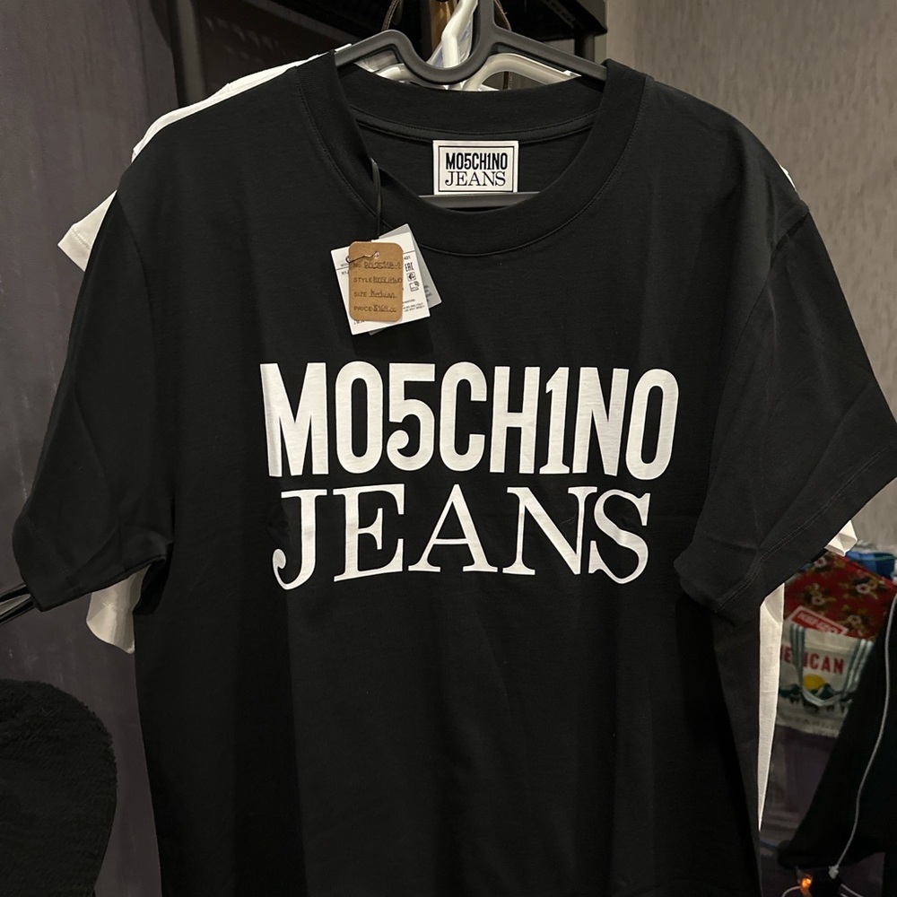 Moschino Black and White Logo T-Shirt